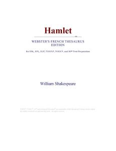 Hamlet (Webster's French Thesaurus Edition)