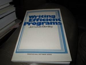 Writing efficient programs