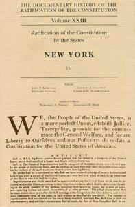 Documentary History of the Ratification of the Constitution, Volume XXIII: Ratification of the Constitution by the States: New York, No. 5