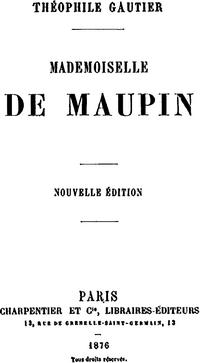 Mademoiselle de Maupin cover