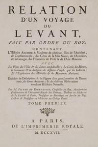 Relation d'un voyage du Levant, Tome premier cover