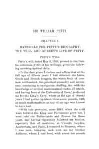 Sir William Petty: A Study in English Economic Literature cover