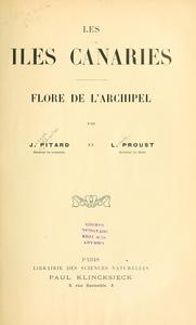 Les Iles Canaries cover